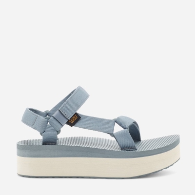 Teva Flatform Universal Women's Light Blue Sandals CA27345 Canada Clearance